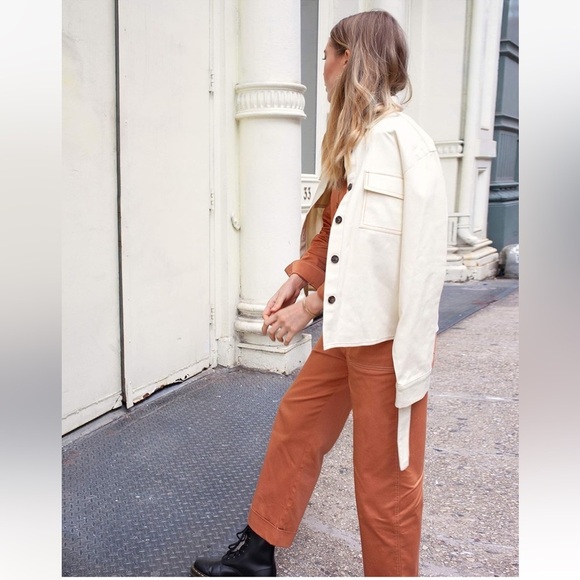 The Drop x victoria.dahlberg Rust Orange Utility Jumpsuit NWOT Medium - Picture 2 of 14